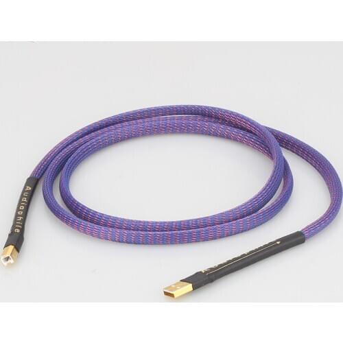 Hifi A53+DW27 Hi-End Copper USB audio cable data USB cable DAC USB cable A-B usb cable