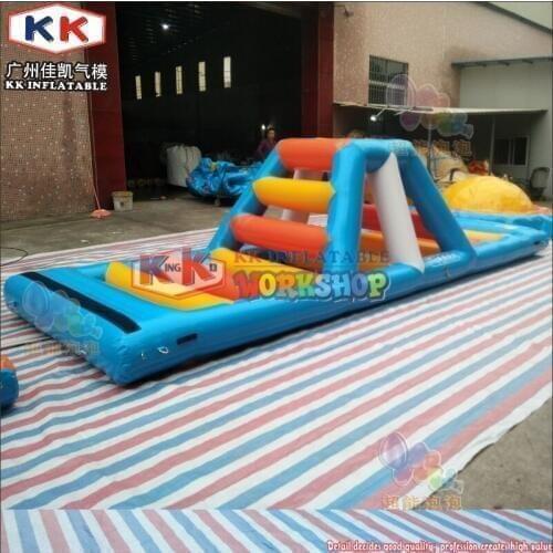 Lake Water Park Toys / Camping Water Sport Training Equipment / Inflatable Water Bridge