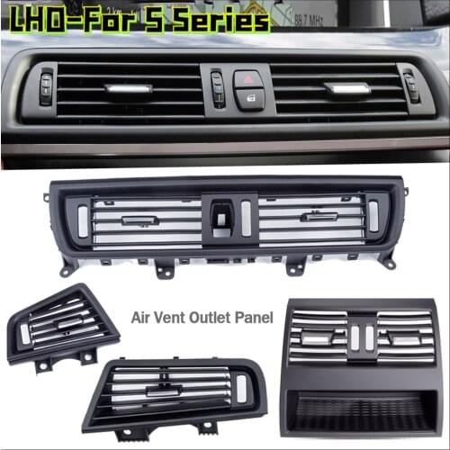 LHD Front Row Wind Left Center Right Air Conditioning Vent Grill Outlet Panel With Chrome Plate For BMW 5 Series F10 F18