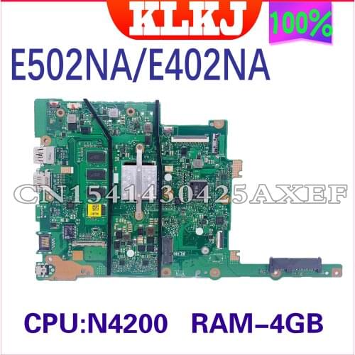 Dinzi E402NA E502NA motherboard is suitable for ASUS E402N E502N notebook N4200 CPU 4G memory integrated motherboard 100% test