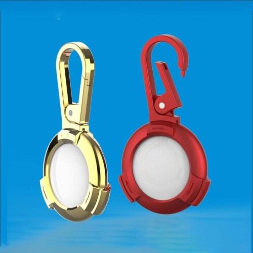 Metal Protective Cover for Airtags Location Tracker Hangable Sleeve Portable Protector Anti-lost Keychain