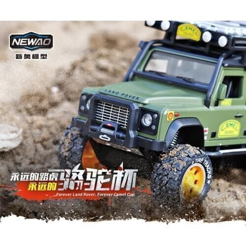 1:28 high simulation Rover Defender Camel off-road alloy childrens toy car model speed sale through scenic area