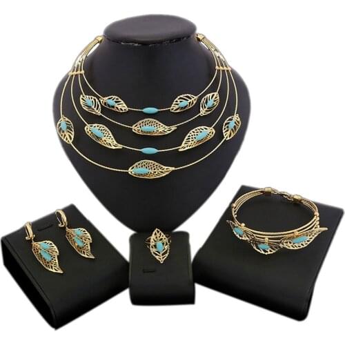 Yulaili New Plating Thick Gold Sunflower Jewelry Set and Luxurious Exaggerated Brazilian Gold Ladies Wedding Gift Jewelry Sets