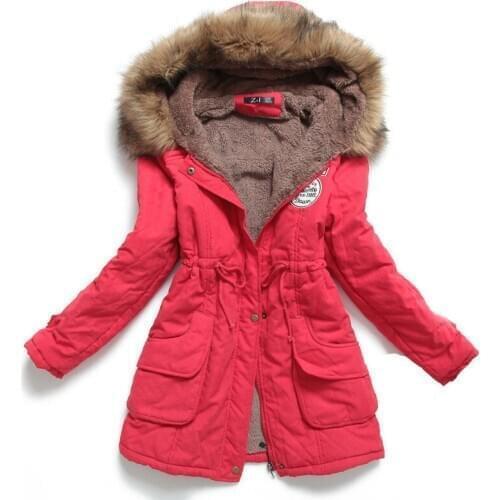 New Winter Jacket Women Medium-long Thick Plus Size 4XL Outwear Hooded Coat Slim Cotton-padded Parka Coat Jacket