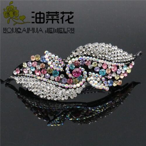 New Women Girls Fashion Crystal Rhinestone Hairpins Butterfly Hair Clip Bridal Wedding Party Hair Gift Accessories Jewelry