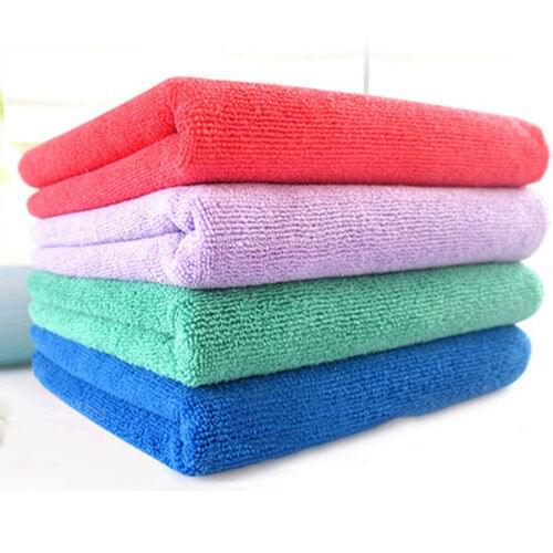 1Pc Solid Color Towel Quick Dry Hair Ultra Microfiber Fabric Fast Drying Gym Sports Travel Camp Long Towel Bathroom Bathing Tool