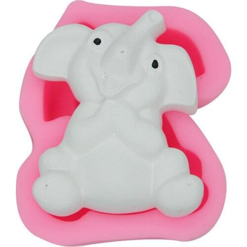 Elephant Cakes Molds Silicone Mold Fondant Cake Chocolate Soap Candy Biscuit Sugar Mold Baking Kitchen Accessories