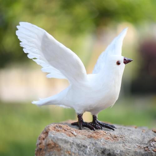 ZILIN Vivid White Dove/ Artificial Pigeon Teaching Props 22*30*18 cm