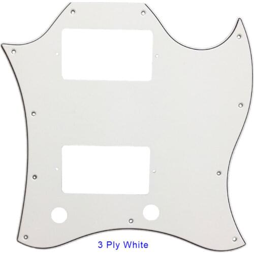 Pleroo Guitar Parts Pickguard For Gibson Standard SG Full Face Scratch Plate Route PAF Humbuckers Best Protection For Guitarra