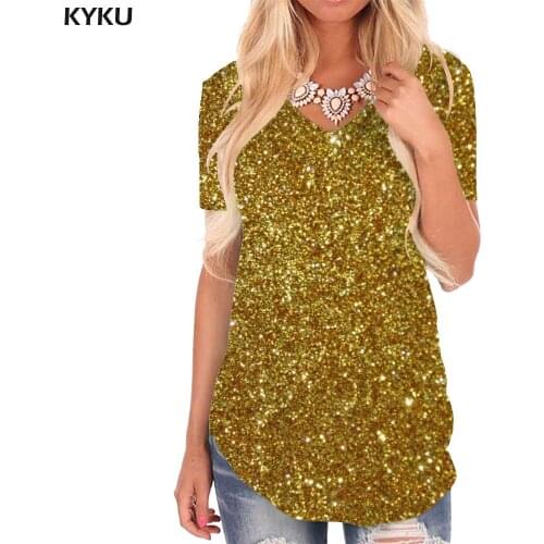 KYKU Geometry T Shirt Women Abstract Tshirts Printed Psychedelic T-shirts 3d Cube V-neck Tshirt Womens Clothing Hip hop Cool