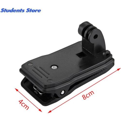1pc 360 degree Chic Rotary Backpack Hat Rec-Mounts Clamp Mount for Go Pro Hero 2 3 3+ 4