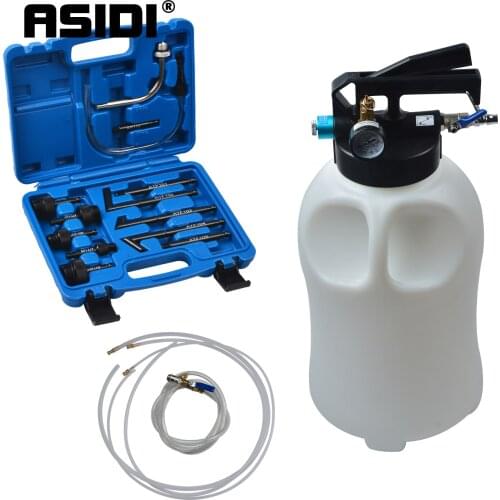 10L Pneumatic Transmission Oil Filling Tool Fluid Extractor Dispenser Refill Pump Tool Kit With 13pcs ATF Adaptor PT1656