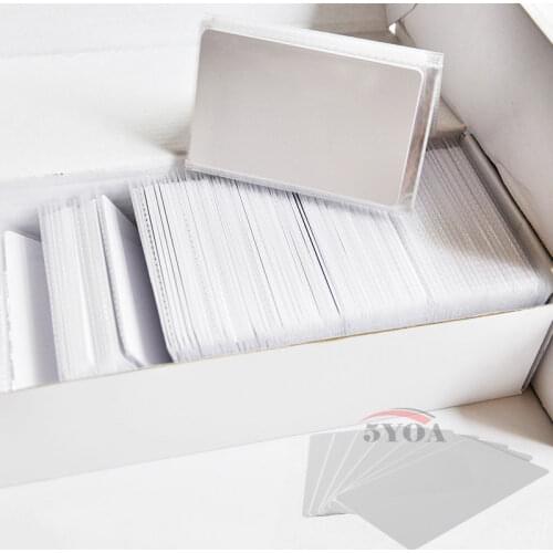1000pcs/Lot RFID Card 13.56Mhz MF S50 Proximity IC Smart Card Tag 0.8mm Thin For Access Control System ISO14443A