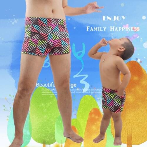 2020 Summer Parent Child Swimming Trunk Bathing Suits Family Set Swimsuit Men Beachwear Kids Swimwear Drop Shipping