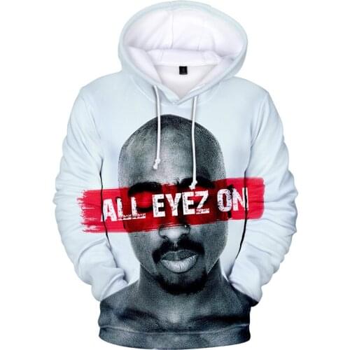 2Pac Rapper 3D Hoodies Sweatshirts Men/Women/s Hip Hop Fashion Long Sleeve Streetwear Popular 2Pac 3D Pullovers Hoody 3D