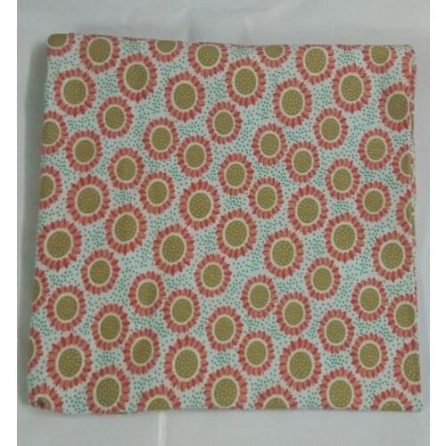 50x105cm Blooming Sunflower Dot Printed Cotton Fabric Design SGB Fabric Patchwork for Cloth Dress Party Home Decor