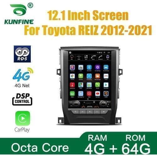 Tesla Style For Toyota REIZ 2012-2021 Car Stereo Radio Android 10.0 4GB RAM 64GM ROM Octa Core Car DVD GPS Player Deckless