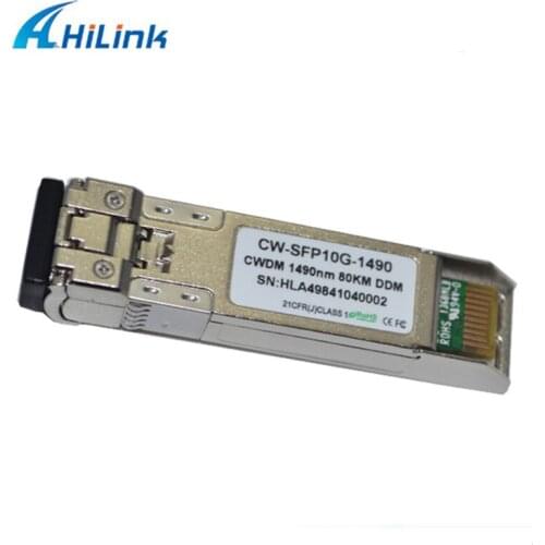 Free Shipping By DHL! 10GBASE-ZR 10G 1490nm 80km DOM CWDM SFP