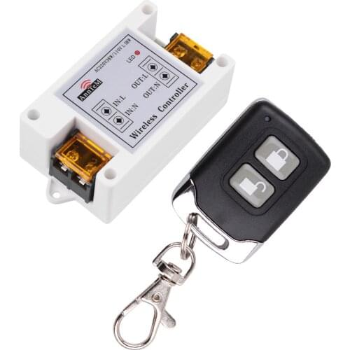 AC 85 110 220 V RF Wireless Remote Control Switch 40A Relay Receiver Module + New Remote Transmitter