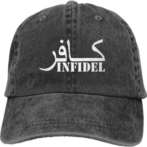 Infidels Arabic Writing Baseball Cap cowboy hat Peaked cap Cowboy Bebop Hats Men and women hats