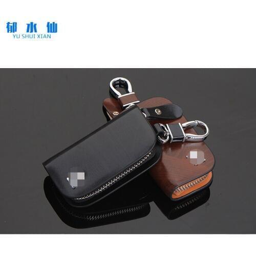 Genuine Leather car Key case for Lexus Audi Mercedes Peugeot Toyota Vw Skoda Bmw Hyundai Protective car key Covers case bag
