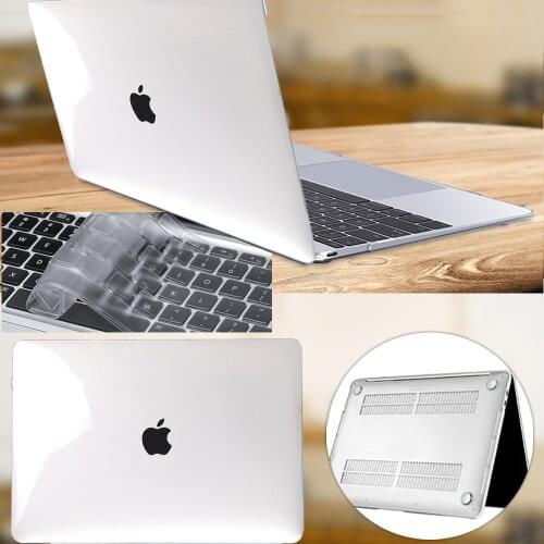 Laptop Case for Apple MacBook Air 13/11/MacBook Pro 13/15/16/Macbook 12/White A1342 Protective Shell +Keyboard Cover