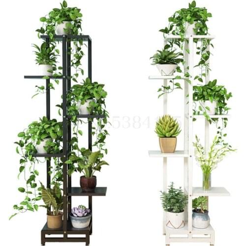 Flower Stand Living Room Falling Subway Art Multi-level Indoor Multi-function Hanging Basket Multi-grain Green Dill Shelf
