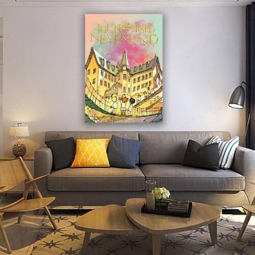 HD Print Japanese Anime Promise Neverland Poster Canvas Painting Home Decoration Wall Art Picture