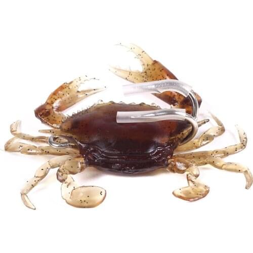 Artificial Crab Fishing Baits Silicone Soft Lures with Sharp Hooks Crankbaits for Saltwater Sea Fishing Tackle Aceessories