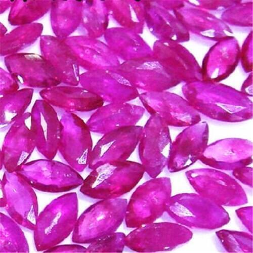 ECHSUN natural ruby round diameter 1.75 marquise 2 x 4mm AAA grade natural loose stone 4A grade jewelry earrings ring materials