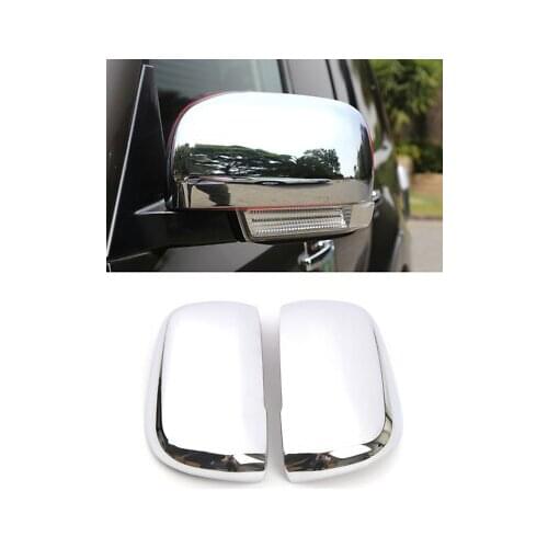 Chrome Rearview Side Mirror Cover 2pcs For Mitsubishi Pajero / Shogun V80 07-19