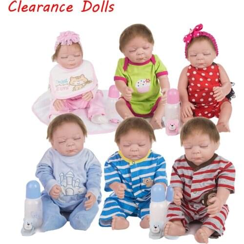 KEIUMI Clearance dolls 20 Inch Full Silicone Sleeping Rebron Babies Gir Doll Better Price With High Quality Dolls More Choice