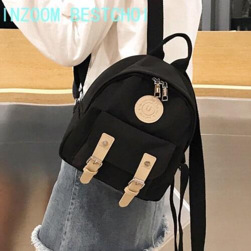 2021 New Backpack Female Student Korean Version Small School Bag Girl Harajuku Mini Outdoor Travel All-Match Package Fashion