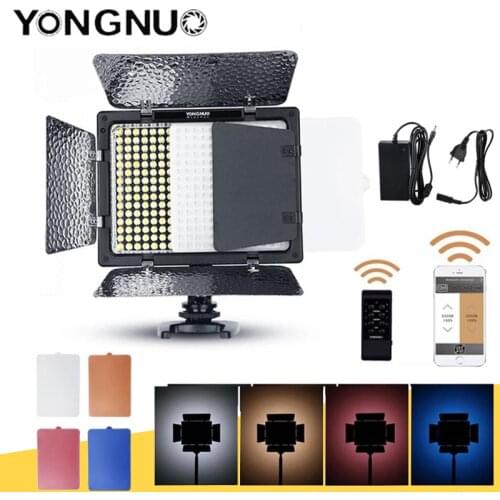 Time limited Sale YONGNUO YN300III 3200-5500K 300 LED Light On Camera Lighting for Wedding LED Panel Light with AC Adapter