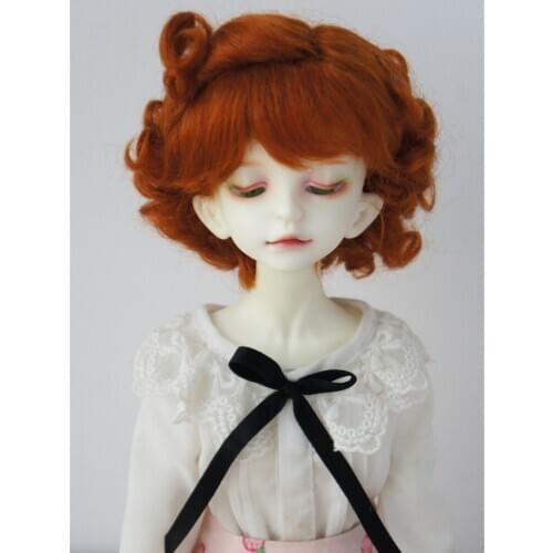 JD250 7-8inch 18-20CM Short Baby curly with smart pony mohair doll wigs 1/4 MSD BJD Doll accessories