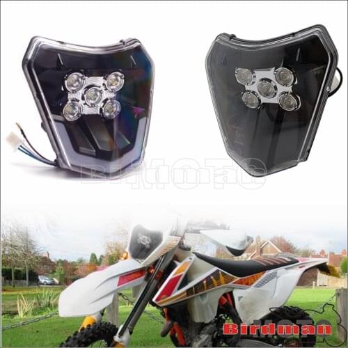 Motocross LED Headlight Enduro Supermoto Fairing Front Lights For EXC XCF XCW 250-500 690 SMC XC-W EXC-F Six Days Dirt Bikes MX