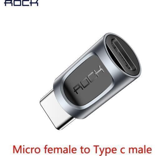 Rock usb c adapter for iPhone 7 8 Samsung huawei xiaomi usb adapter for lightning to micro usb type c adapter converter Charging