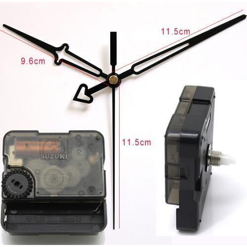Suzuki Silent Movement Plastic Wall Clock Movement black 10# white hands Clock Accessory Quartz Clock Movement HS88