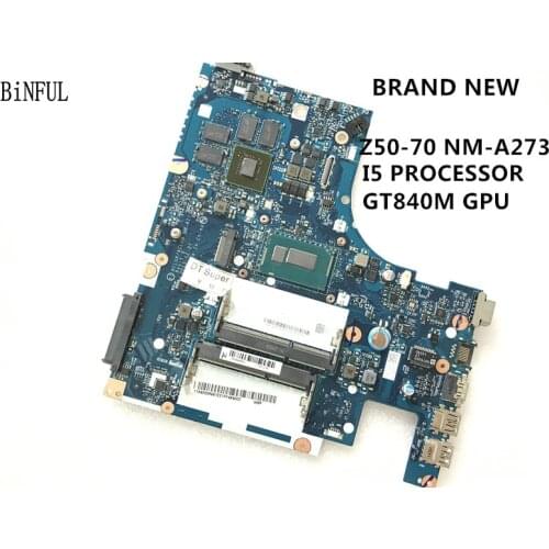 FAST SHIPPING, NEW. 5B20G4548 Z50-70 LAPTOP MOTHERBOARD FOR LENOVO Z50-70 MAINBOARD ,ACLUA / ACLUB NM-A273 , I5 ,gpu 840m 4gb