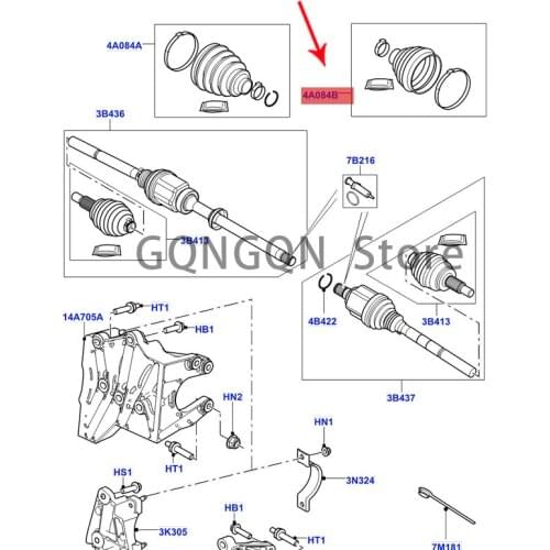 In the CAR half shaft dust cover (1 pcs) 2010-2021lan dro ve rra nge rov ere voq ued isc ove ryf ree lan der Repair kit-dust cov
