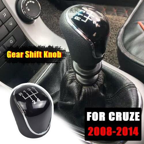 Gear Shift Knob Head For Chevrolet Chevy Cruze 2008-2014 Manual 5 Speed Transmission Car Stick Gear Shifter Lever Knob