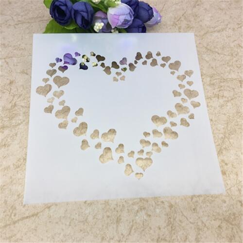 Love Plastic Layering Stencils For DIY Scrapbooking Photo Album Decorative Embossing Paper Cards Stamps Template