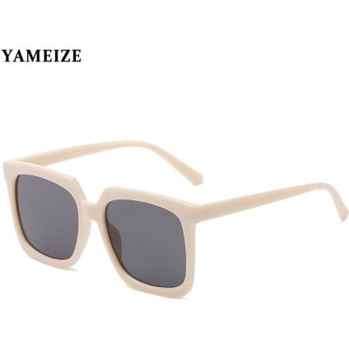 Square Oversized Womens Sunglasses Men Trendy Brand Designer Retro Big Frame Goggles Female Vintage UV protection gafas de sol