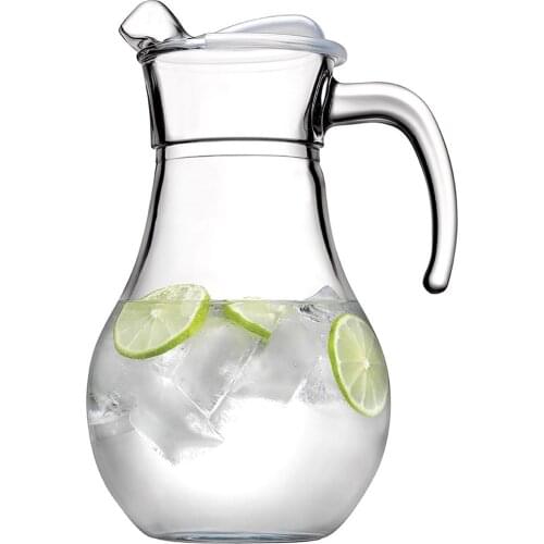 PASABAHCE Bistro 1800 cc Glass Jug With Lid-Kitchen Products-Water Storage Containers-Luxury Glass Products