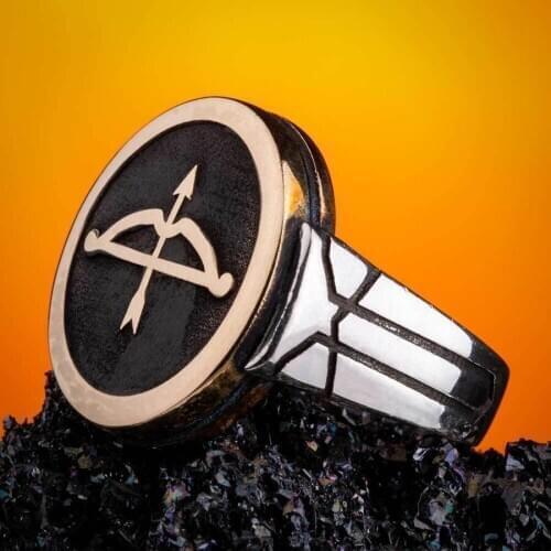 Great Seljuk Empire Ring Turkish Silver Ring Arrow Bow Style Ring High Quality Fashionable 925 Sterling Silver