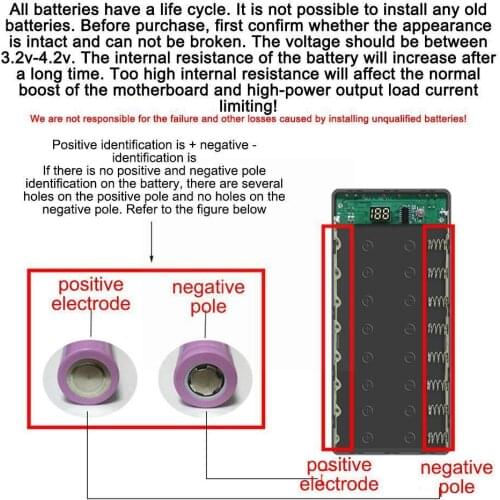 Diy External 8 X 18650 Battery Power Bank Storage Powerbank Box Portable Battery Lcd 12 Display Xs For Wi Q6z8