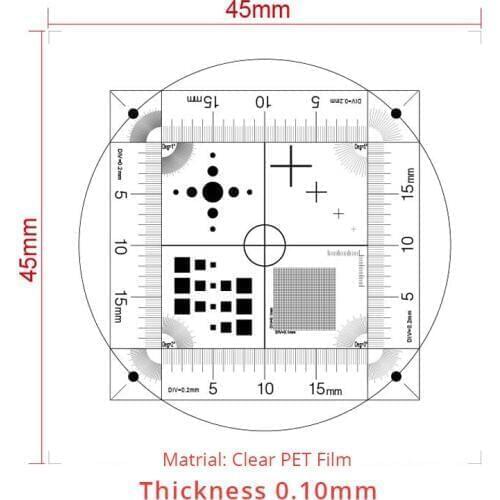 High Precision Microscope Micrometer Calibration Ruler Multifunctional Objective Micrometer Measurement Range 100~ 1000um