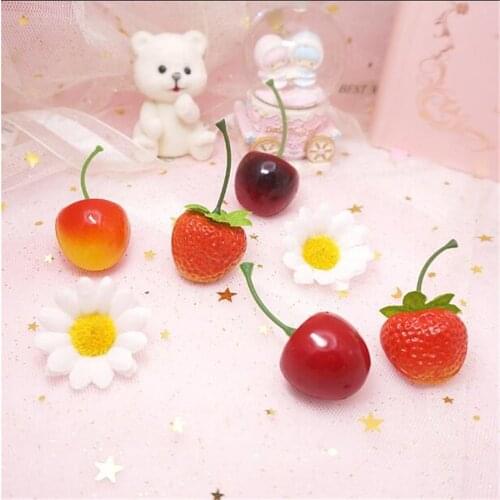 Sweet Girl cherry strawberry Hair clip Lolita Womens Kawaii Hair Pin Headwear Cosplay Side clip B962