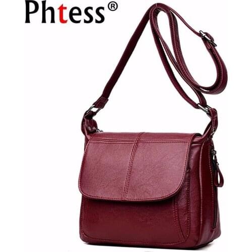 2019 Female Messenger Bag Sac A Main Crossbody Bags For Women Leather Shoulder Bags Vintage Handbags High Quality Ladies Bag New