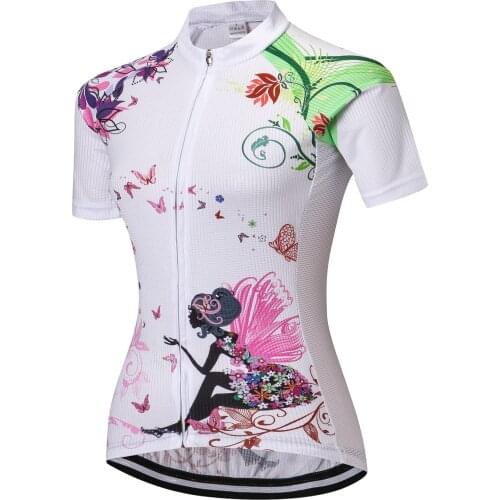 Womens Cycling Jersey Short Sleeve Pro Cycling Clothing Quick Dry 2021 MTB Bike Jersey Anti-UV Bicycle Shirt Cycling Clothes